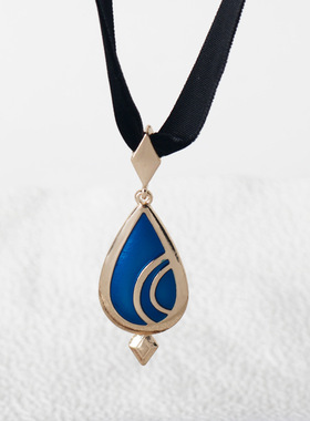 动漫游戏原神芙宁娜同款项链锁骨链水神芙卡洛斯o水滴吊坠颈链