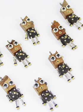 木小魔木质情侣女蒸汽朋克毛衣链