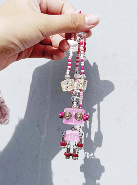 原创机器人项链木小魔朋克机器人