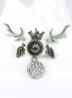 【独眼】木小魔项链朋克机器人项链吊坠钥匙扣原创潮流