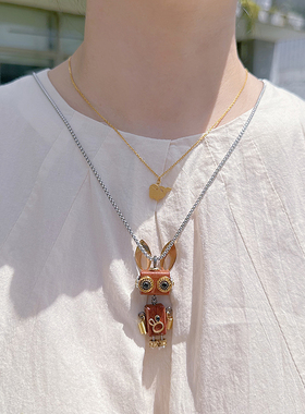 木小魔皮链实木男女创意设计项链