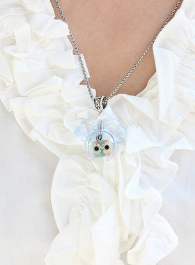 【在逃公主】木小魔手作蒸汽朋克机器人项链吊坠钥匙扣原创潮流