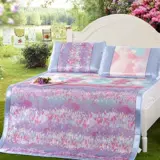 Шелковый летний коврик, комплект для домашнего использования, можно стирать, 3 предмета, 1.5м