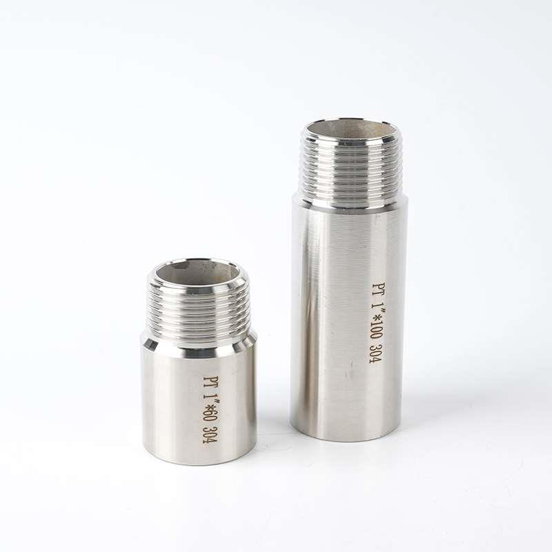 304不锈钢内外丝直接水管接头配件加厚 加长6分转4分变径头延长管 - 图2