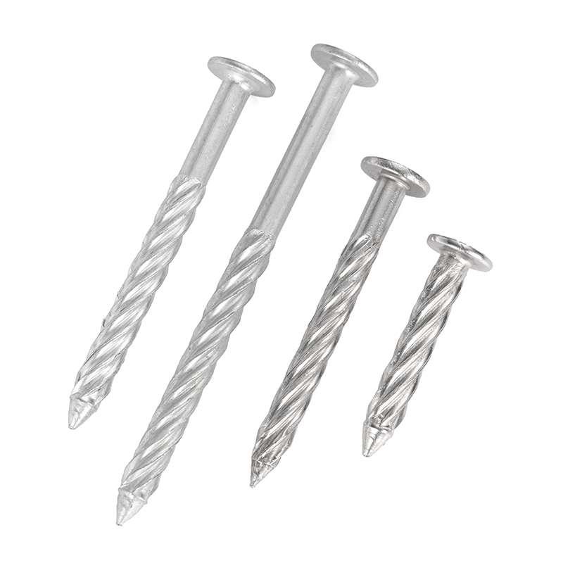 不锈钢螺纹钉圆头防盗网固定钉麻花钉钢钉水泥钉压爆螺纹钉M8 - 图1