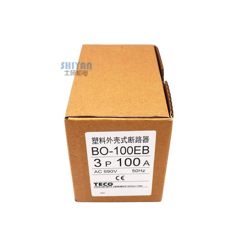 原装正品 台安东元Teco 塑壳断路器 BO-100EB 3P 100A 假一赔十 - 图0