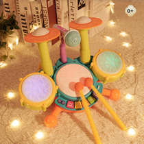 Childrens drum Baby 6 more than 6 months Puzzle 5 Early Teach Knocks Jazz Drum Musical Instrument Toy Hand Beat Drum Baby