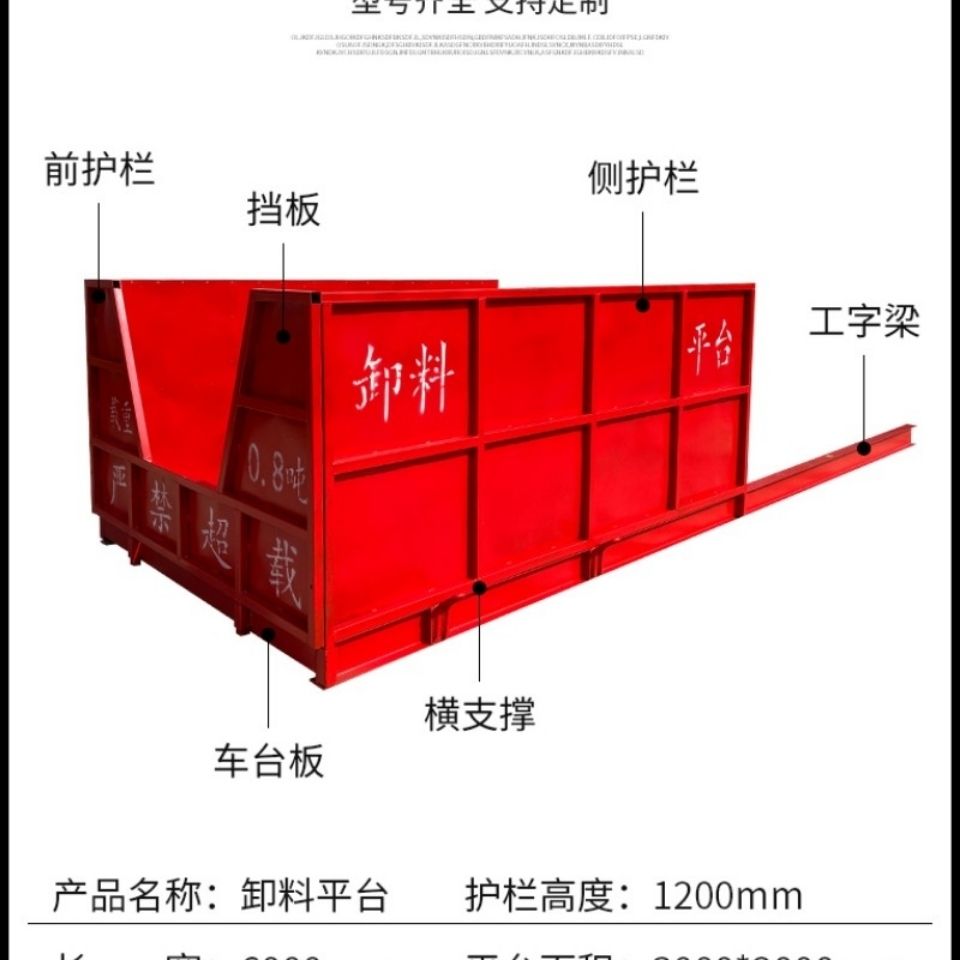 建筑工地卸料平台高空作业平台吊篮卸载托运外架可拆卸落地式平台-图2