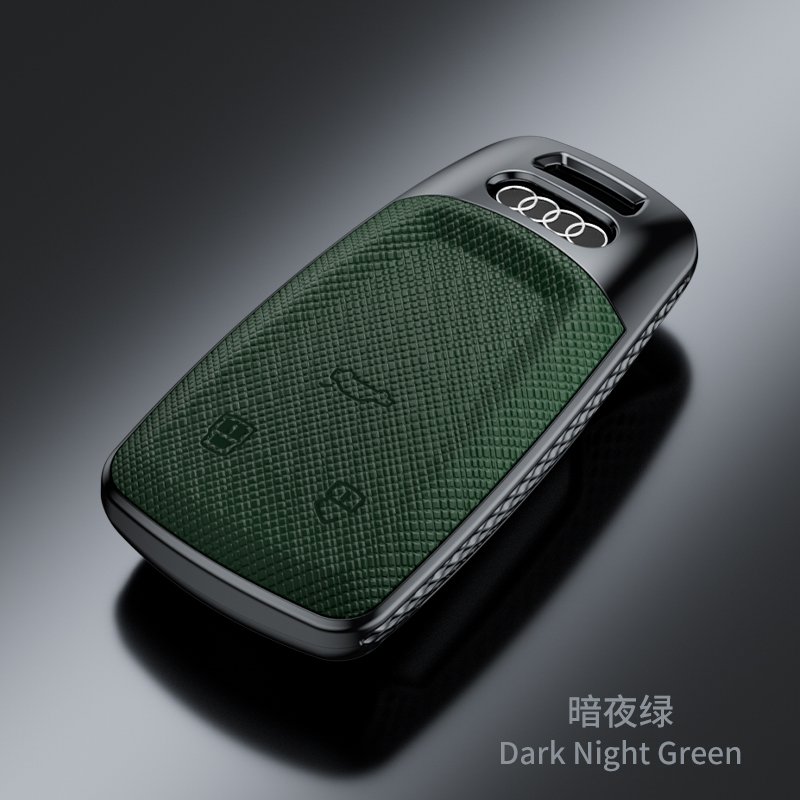 奥迪A6L钥匙套2023款A3L男士Q4etron高档Q5etron扣Q7 A7 A8 Q8 Q6 - 图2