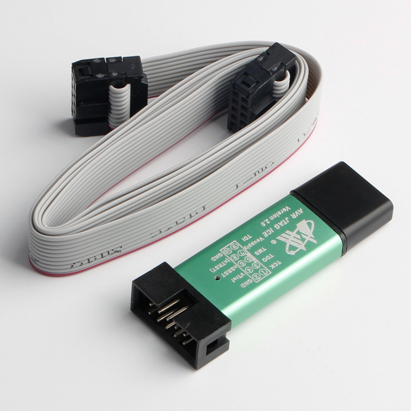 AVR JTAG ICE 仿真器 AVR-USB下载器 过流保护 宽电压 送排线 - 图0