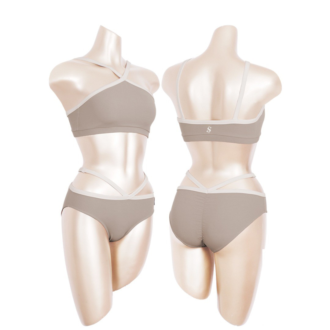 吊带性感polewear背心钢管服短裤美背专业防走光运动健身背心上衣 - 图2