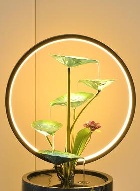 风水轮招财流水装饰品摆件客厅办公室循环水乔迁新居礼品开业礼物