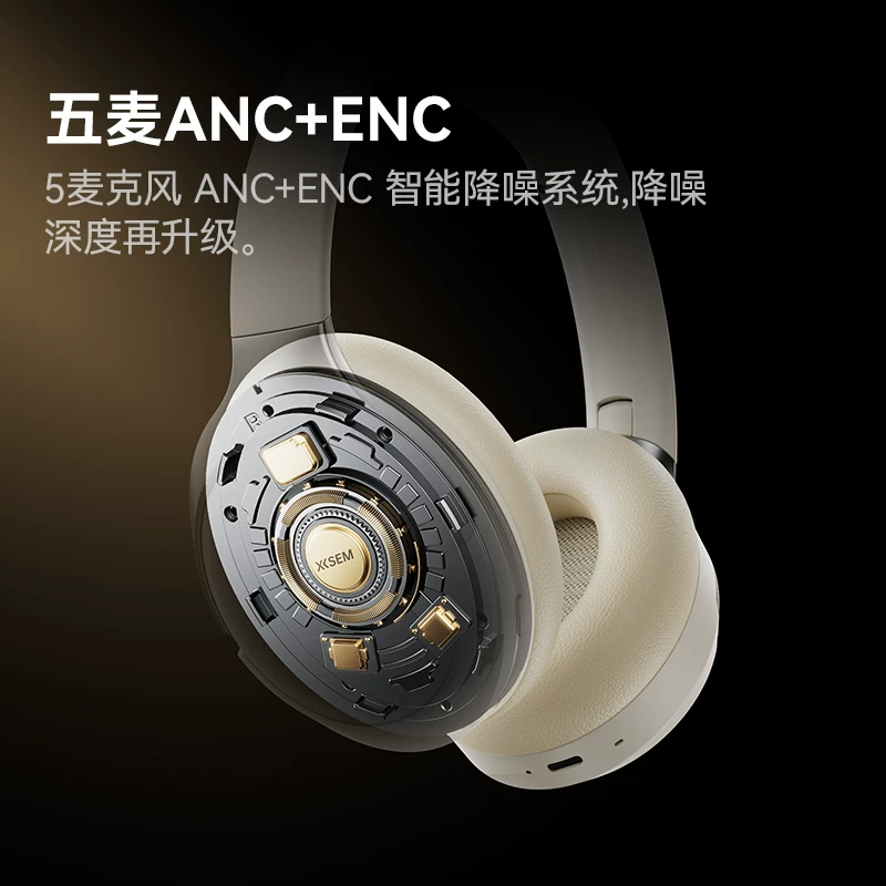 Наушники с гарнитурой голова Bluetooth с активным шумоподавлением в стиле Xisheng H1pro Shen Yue, беспроводные игровые киберспортивные компьютерные наушники