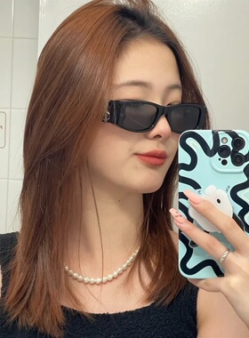 小框嫩粉色字母太阳镜2025新款欧美ins网红墨镜朋克潮Y2K太阳眼镜