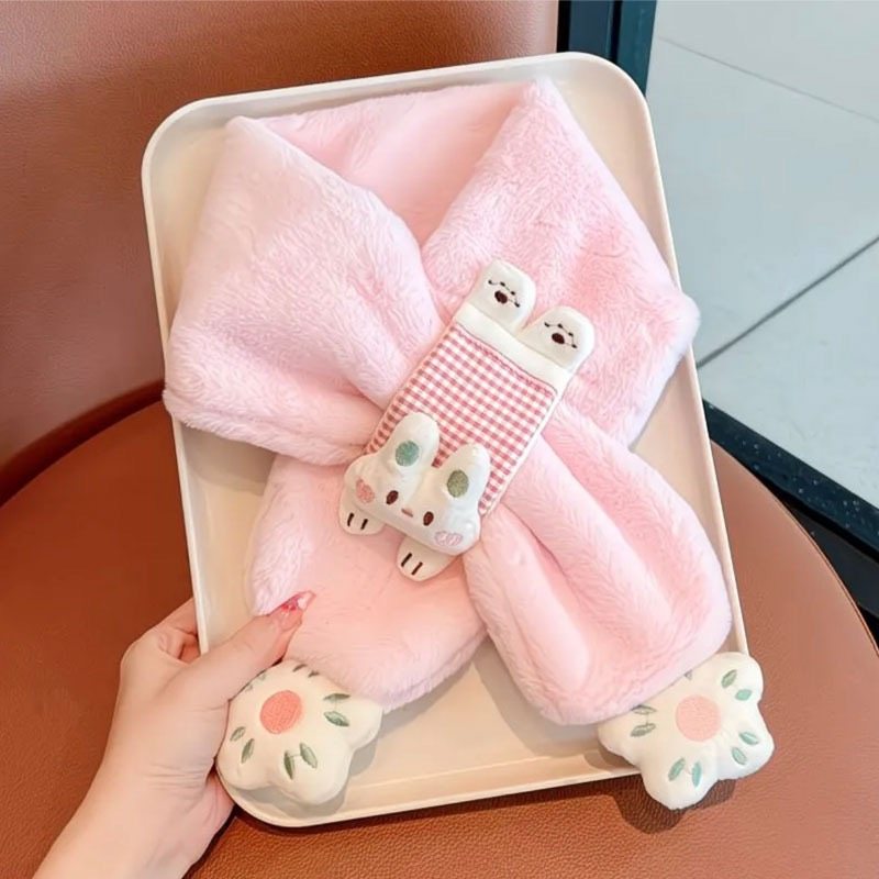 大媛家Sunny 2025秋冬款毛绒亲子儿童围巾仿兔毛围脖卡通韩版保暖,淘宝优惠券,粉丝福利购,淘宝优惠卷