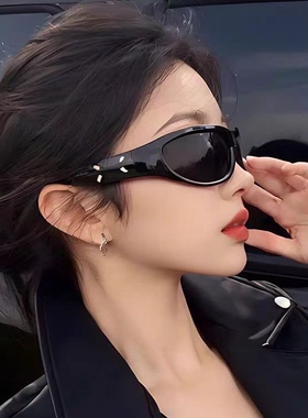 jenine同款墨镜女Y2K复古辣妹未来科技感户外骑行高级感太阳眼镜