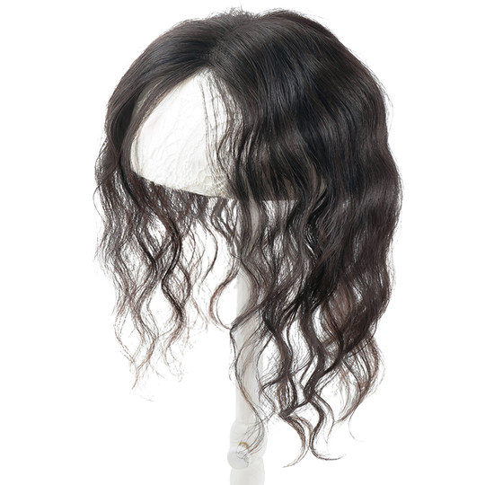 Wig for women increases hair volume on top of head, naturally and invisible, covering white hair