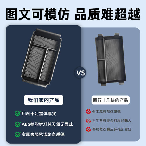 适用26款奥迪A3车载扶手箱储物盒汽车中控收纳L车内装饰用品改装 - 图0