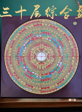 崇道堂三元三合罗盘高精度