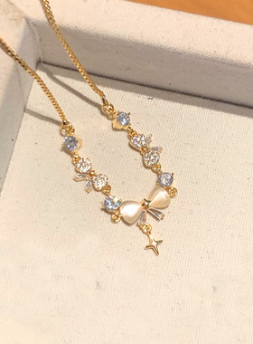 金色轻奢蝴蝶结手链女款高颜值