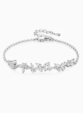 银色蝴蝶手链轻奢高级感精致