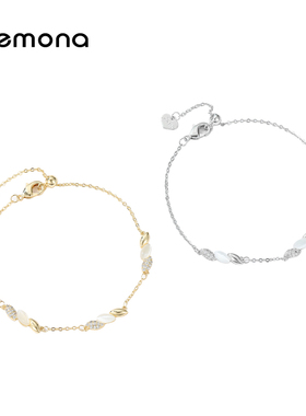 轻奢小众银色米粒手链女