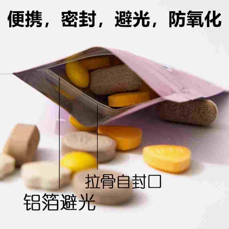 旅行一日三餐药片分装随身老人药盒小药袋每日早中晚一个月分药袋 - 图0