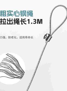 免打孔闭门器自动家用静音缓冲简易关门神器拉绳闭合推拉木门弹簧