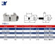 Vacuum aluminum alloy flange bolt buckle LF