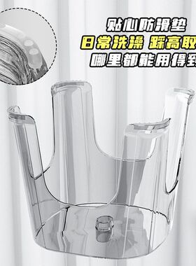 亚克力凳子透明家用加厚塑料小板凳客厅可叠放儿童矮凳浴室防滑凳