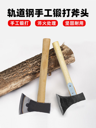 劈柴斧头精钢全钢锻打砍树砍柴神器小大号户外家用开山斧子砍骨 - 图3