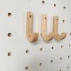 Comprehensive collection of accessories for perforated boards, universal solid wood matchstick hangers
