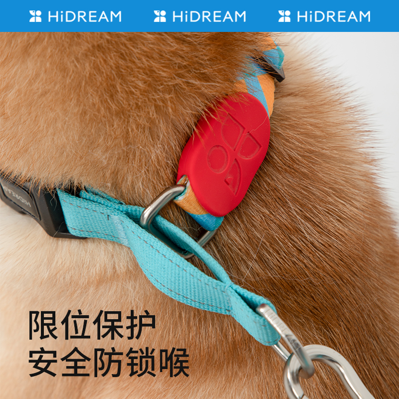 HiDREAM缤纷狗狗半P项圈狗圈小型犬颈圈大型犬狗绳子遛狗绳牵引绳 - 图1