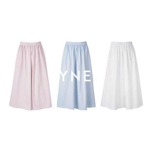 LYNEE【以柔塑形】Miu系棉混纺A字伞裙女2026新款减龄百搭半身裙 - 图3