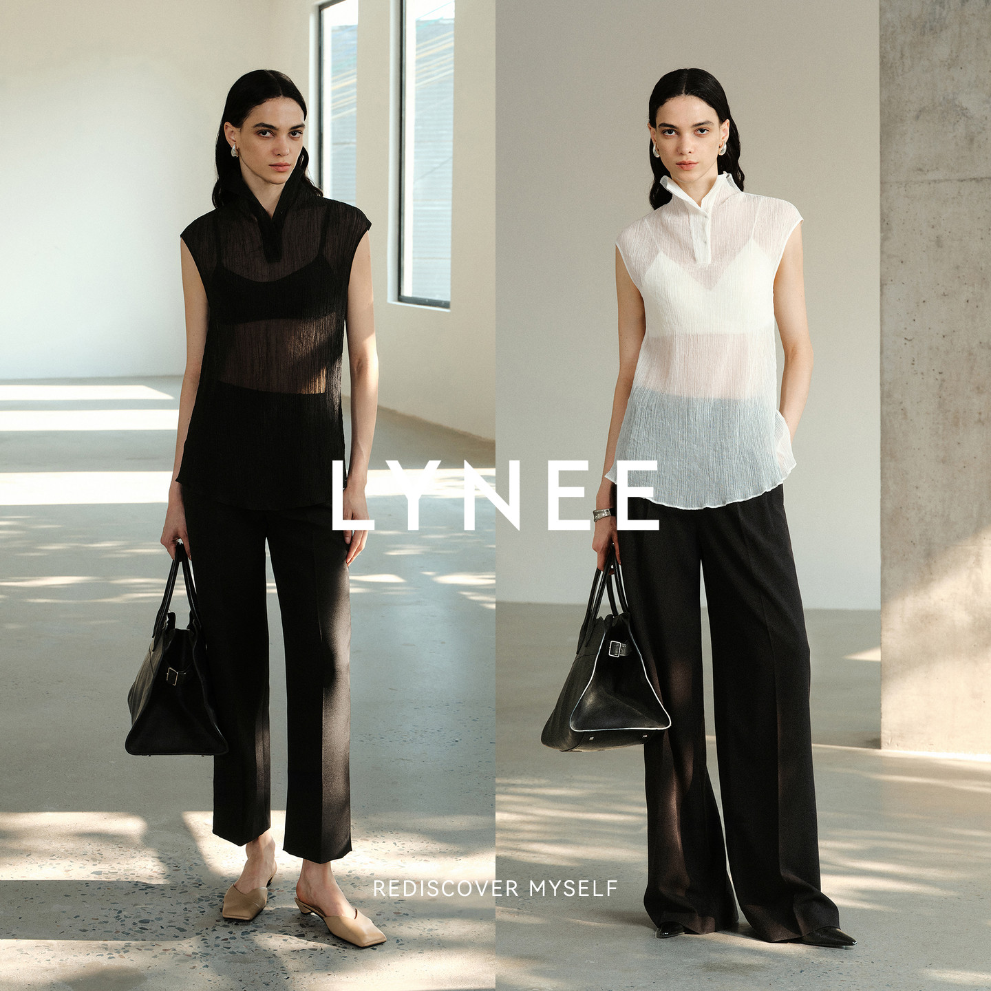 LYNEE【褶裥】透透纱无袖立领打底衬衫女内搭叠穿白衬衣2026新款,淘宝优惠券,粉丝福利购,淘宝优惠卷