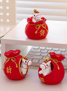 2026马年马上发财吉祥物摆件创意