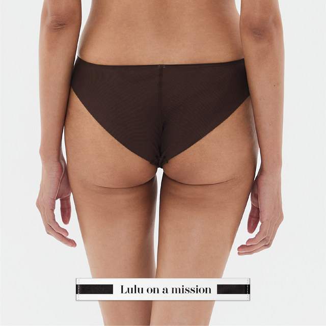 Italian eco-friendly recycled fabric mid-waist briefs