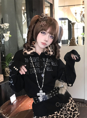 甜酷银色重工大十字架项链