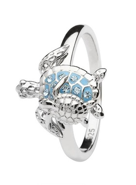 晨睿饰品海洋乌龟镶钻戒指女款指环小巧直销