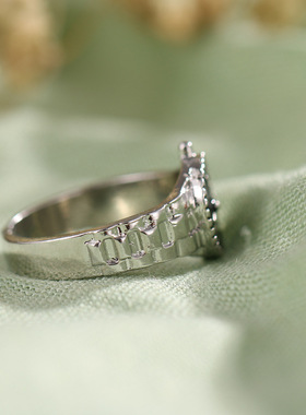 表盘戒指女韩国in冷淡风手表式设计感网红新款潮关节戒指环