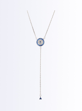 自营GlamEver蓝色项链女