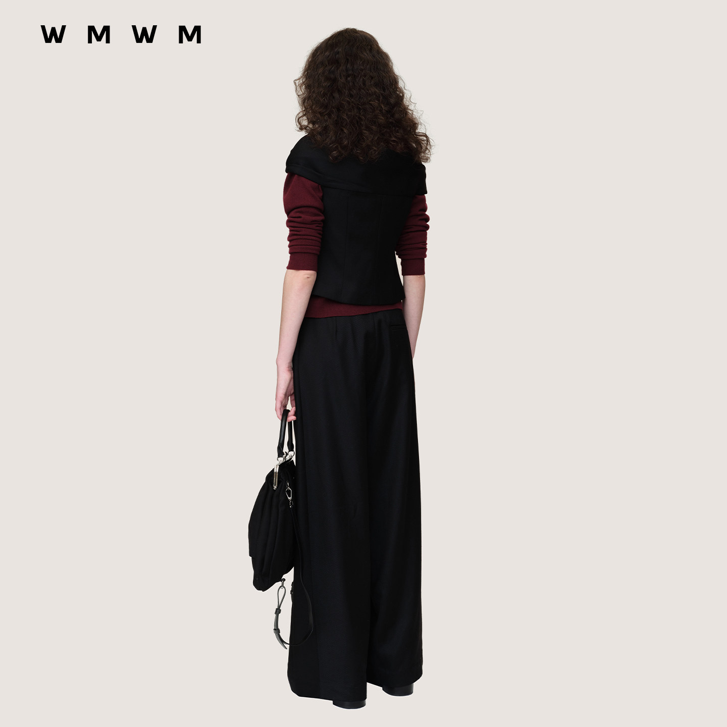 【SALE】全昭弥同款【WMWM】手工乱褶蝴蝶结一字肩马甲休闲秋冬,淘宝优惠券,粉丝福利购,淘宝优惠卷