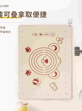 食品级硅胶揉面垫大号加厚和面垫案板防滑擀面垫不粘烘焙工具