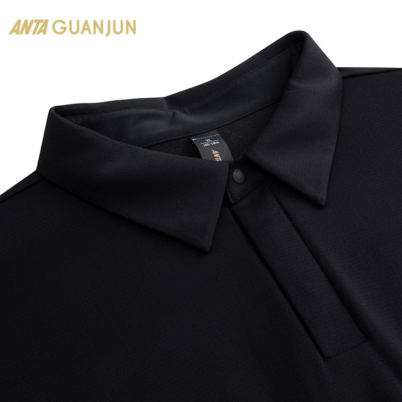 安踏冠军全天候系列 长袖POLO衫男士冬季加绒运动长T恤152510409,淘宝优惠券,粉丝福利购,淘宝优惠卷