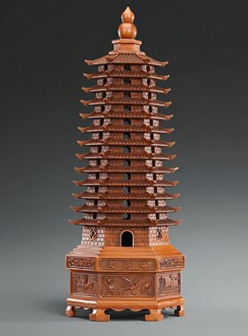 铜聚德 纯铜文昌塔紫铜办公室书桌书房客厅装饰铜工艺品礼品摆件