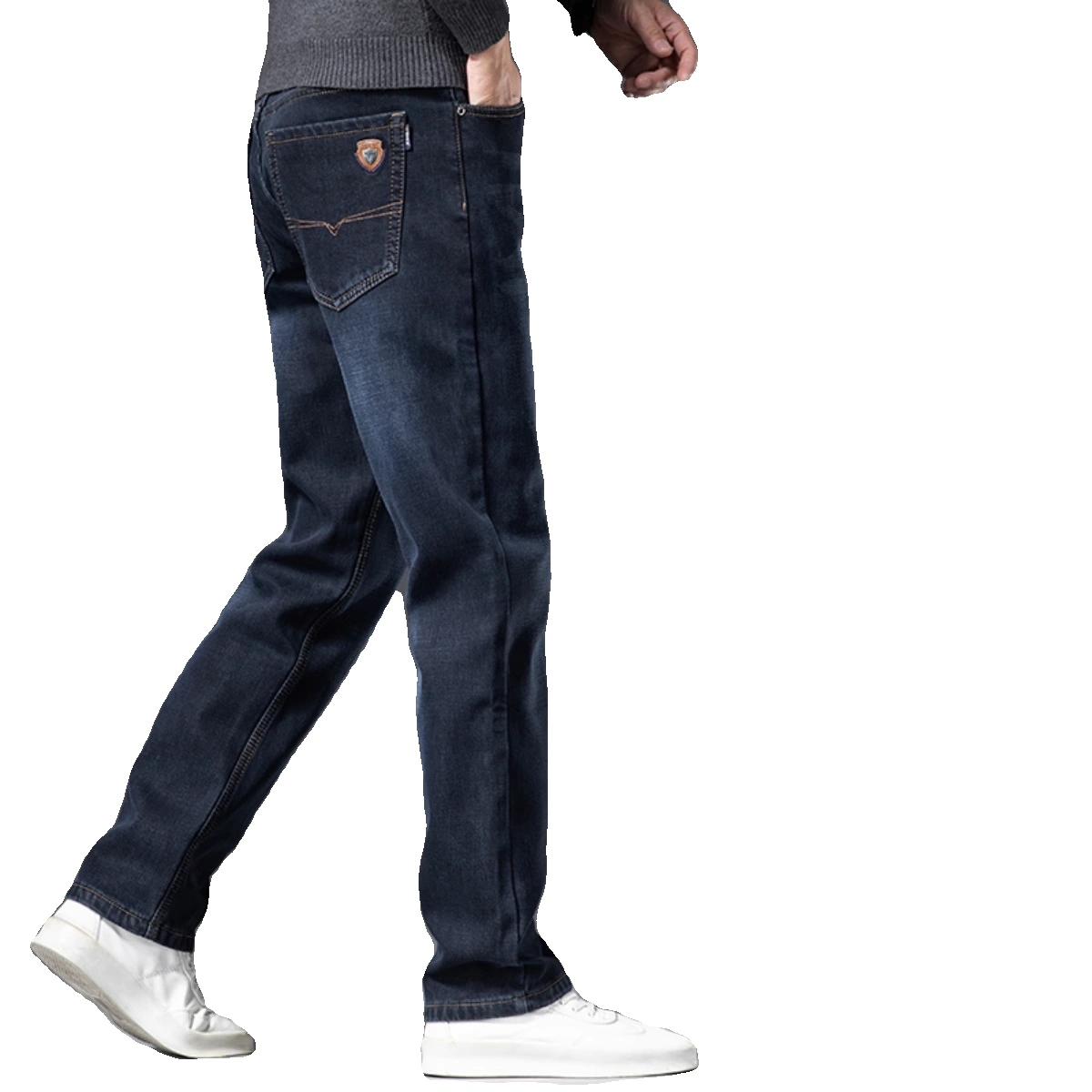 啄木鸟2025新款牛仔裤男宽松直筒高弹力男士休闲裤秋冬款百搭男裤,淘宝优惠券,粉丝福利购,淘宝优惠卷