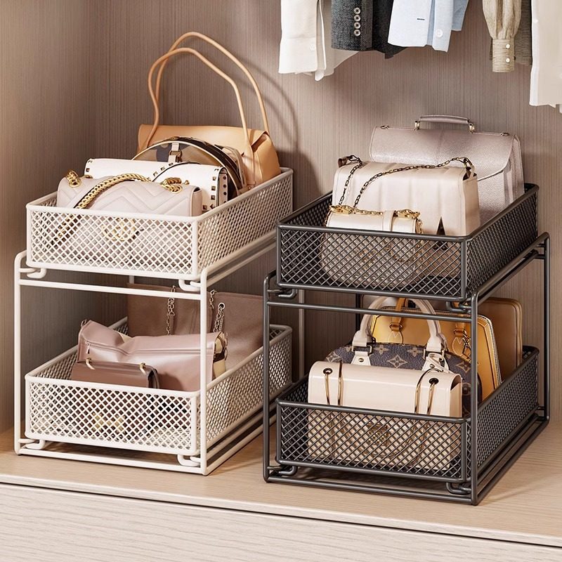 衣柜内可抽拉包包收纳分隔板的置物架存放盒抽屉架放置展示柜挂袋,淘宝优惠券,粉丝福利购,淘宝优惠卷