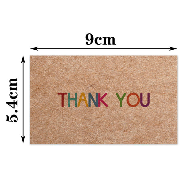 30 sheets/bag retro leather paper thanks, thanked you gift card, gift card gift, decorative white card paper