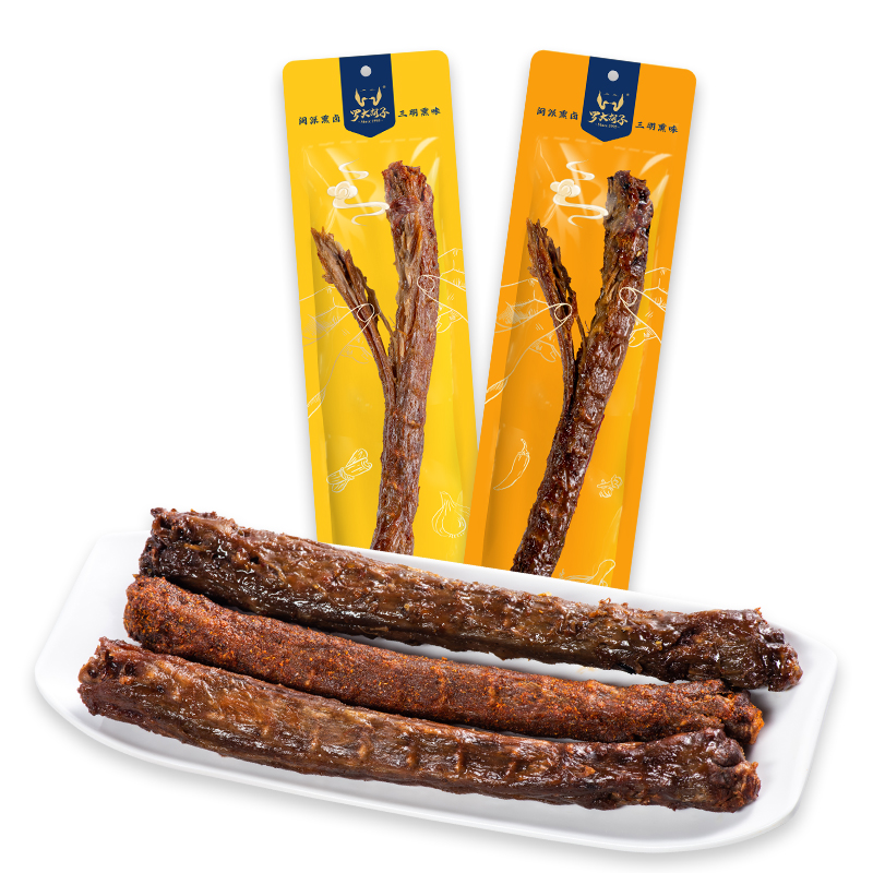 罗大胡子手撕风干鸭脖一整根零食小吃卤味网红休闲食品肉类60克*6,淘宝优惠券,粉丝福利购,淘宝优惠卷