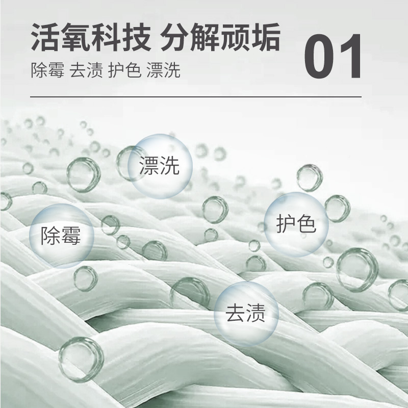 爆炸盐婴幼儿洗衣去污渍强白衣彩色衣服通用去黄去污漂白剂洗衣粉 - 图0